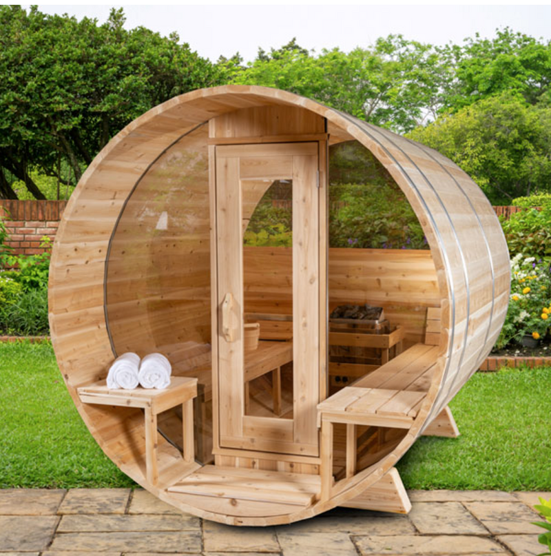 Dundalk Leisurecraft Serenity MP Barrel Sauna/Product ID: CTC2245MPE