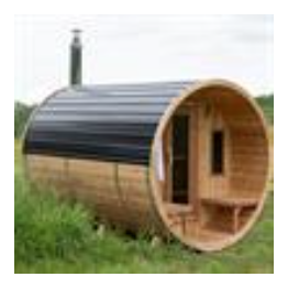 Dundalk Leisurecraft Tranquility Sauna Black Metal Roof/Product ID METALCT23B