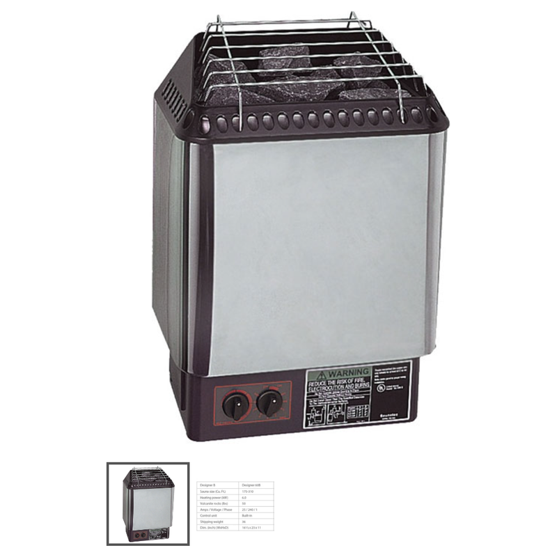 Dundalk Leisurecraft-Designer-B Electric Heater - 6KW w/Rocks/Product ID 9053-206